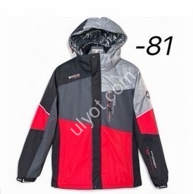 КОСТЮМ ЛЫЖНЫЙ (M-3XL) КРАСНЫЙ+СЕРЫЙ 22069-81
