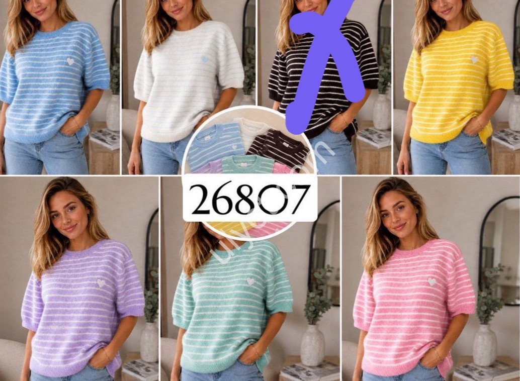 ДЖЕМПЕР (ONE SIZE 46-54) МИКС 26807
