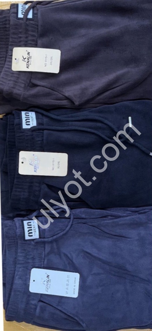 ШТАНИ (XL-5XL) ФЛІС МАНЖЕТ МІКС 9175