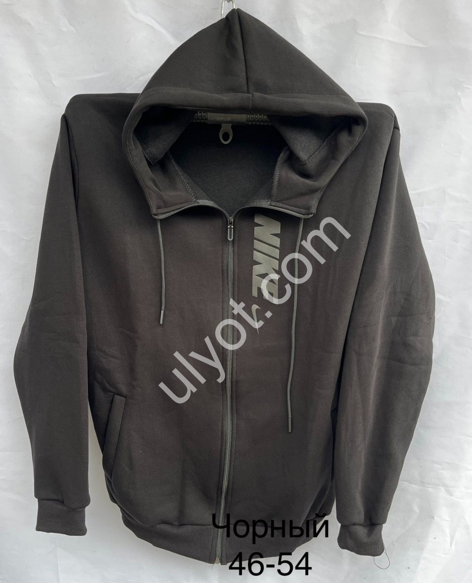 КОФТА N02 (46-54) ФЛІС ЧОРНИЙ