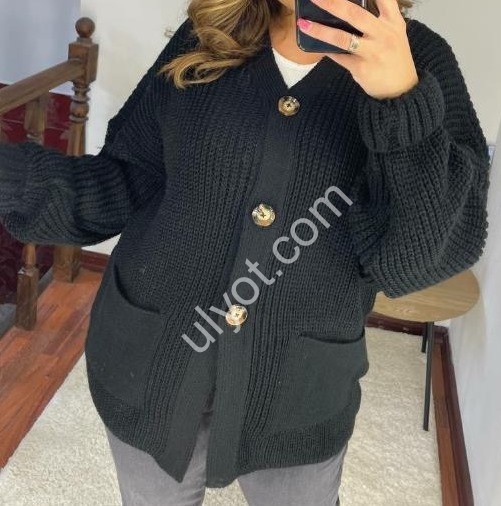 КОФТА-10 (ONE SIZE 46-56) ЧЕРНЫЙ 