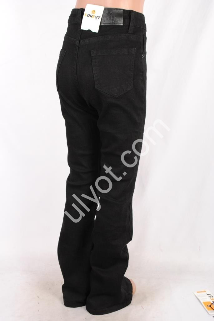 ДЖИНСЫ FOREST JEANS (22-27) ЧЕРНЫЙ 3204