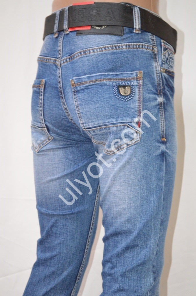 ДЖИНСИ RESALSA (27-33) СИНІЙ 9691