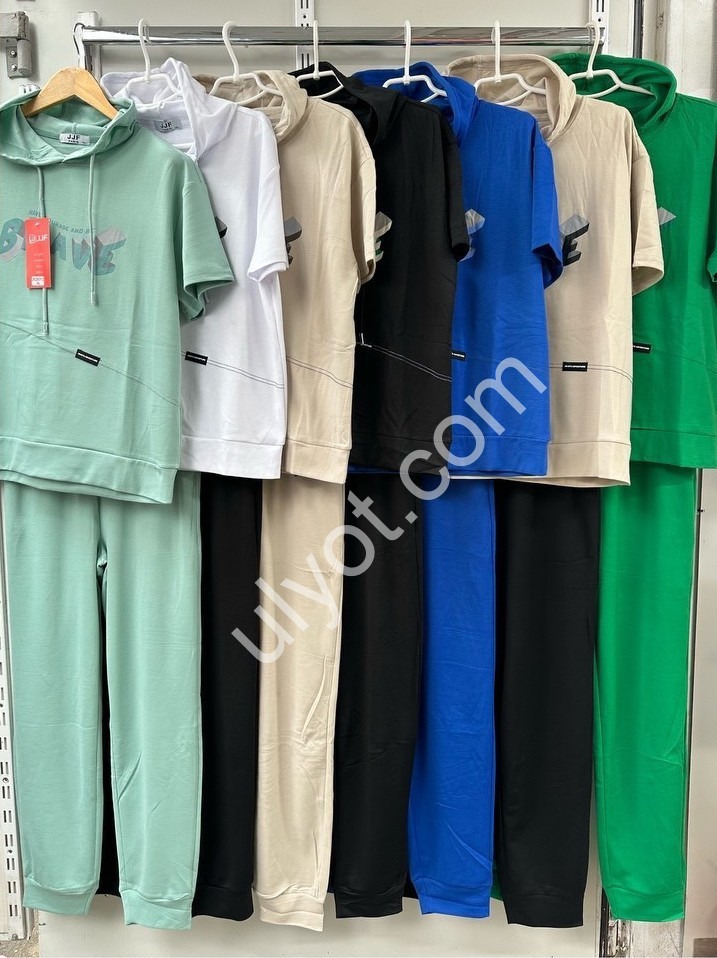 СПОРТ. КОСТЮМ (L-4XL) МАНЖЕТ БЕЖЕВЫЙ 5013