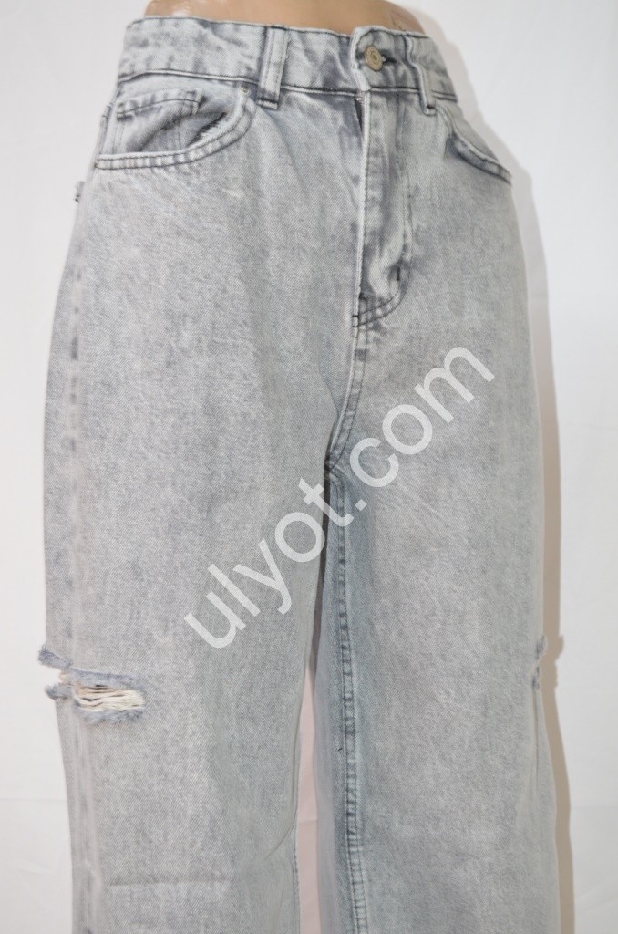 Фото 2 ДЖИНСЫ TOP SHOP (25-32) СЕРЫЙ 5500