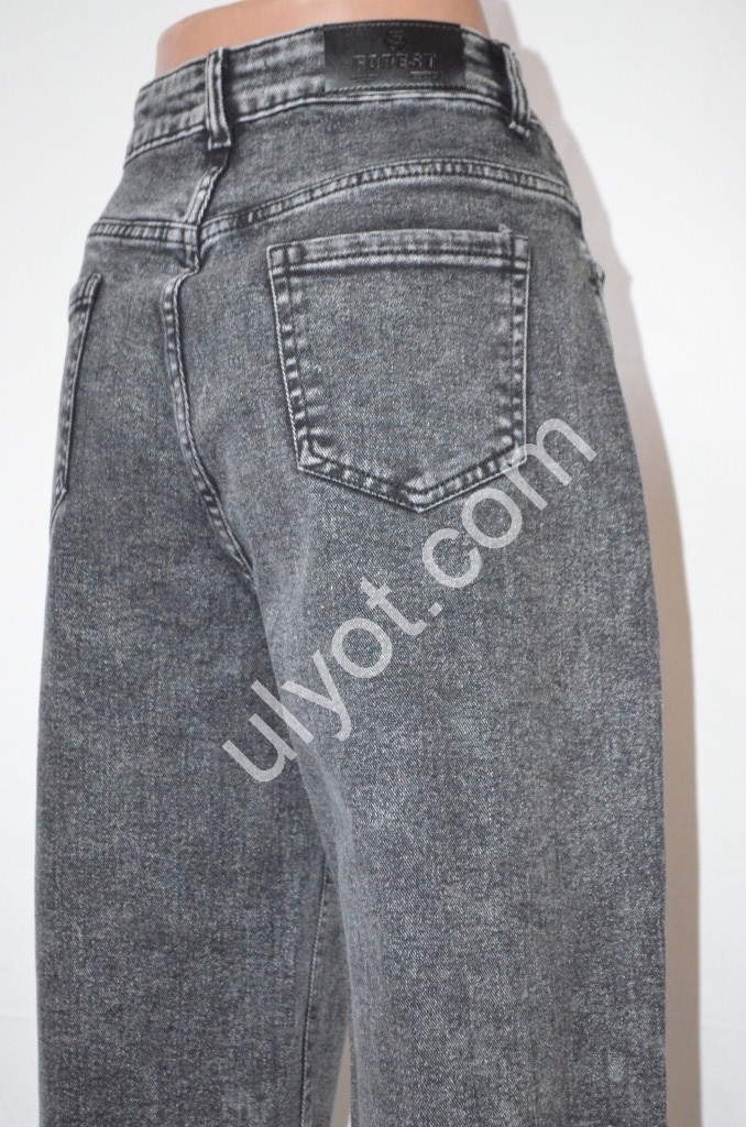 ДЖИНСИ FOREST JEANS (28-33) ГРАФІТ 3622