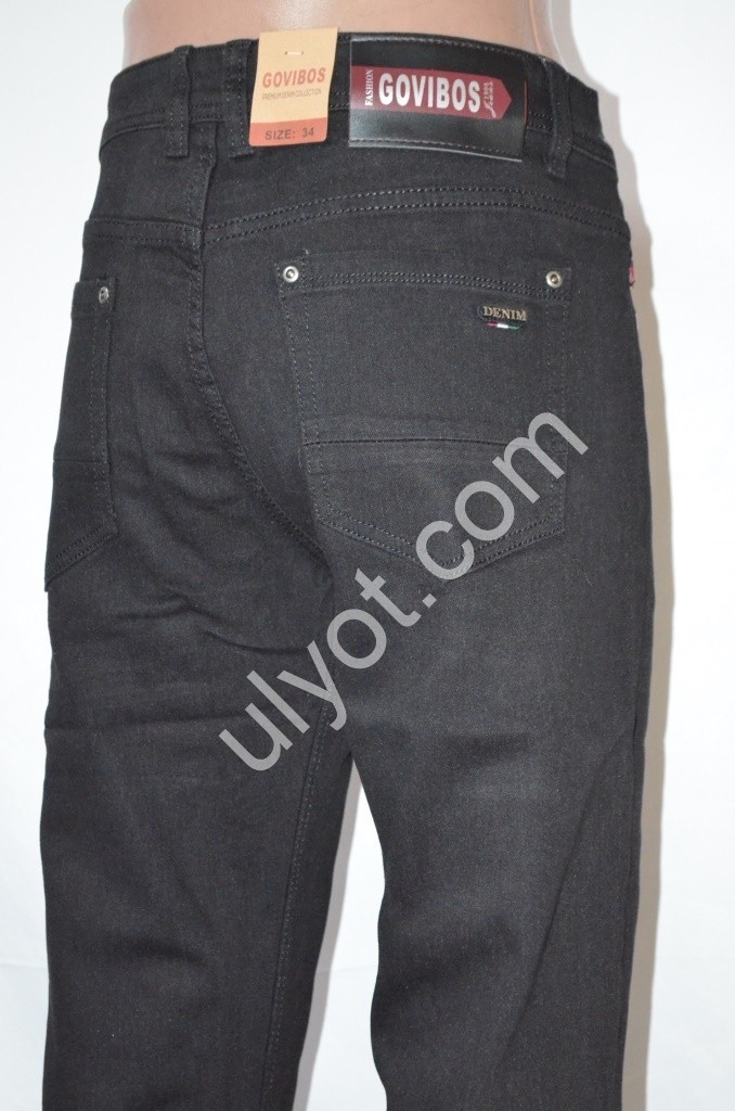 ДЖИНСЫ COVIBOS (32-42) ЧЕРНЫЙ 5108-5