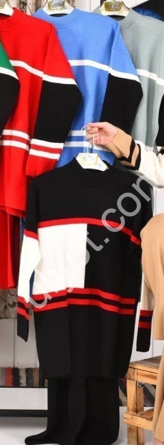 КОСТЮМ (ONE SIZE 44-48) ГОЛУБОЙ+ЧЕРНЫЙ 707