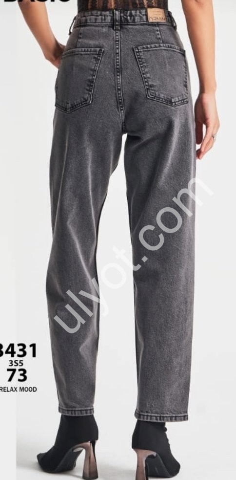 ДЖИНСЫ IT'S BASIC (34-42) ГРАФИТ 3431/3s573