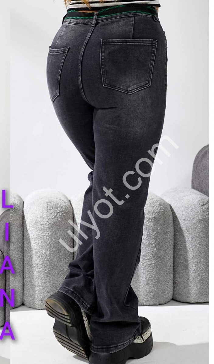 Фото 3 ДЖИНСЫ LIANA (31-38) ГРАФИТ 260