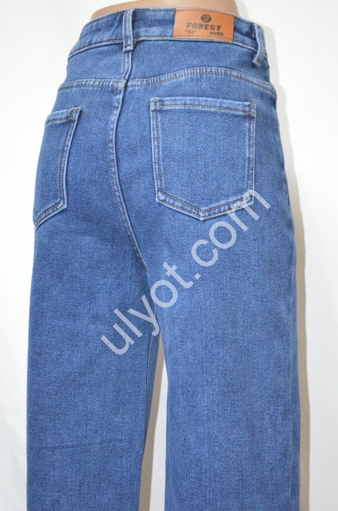 ДЖИНСЫ FOREST JEANS (25-30) Т.СИНИЙ ФЛИС 3687