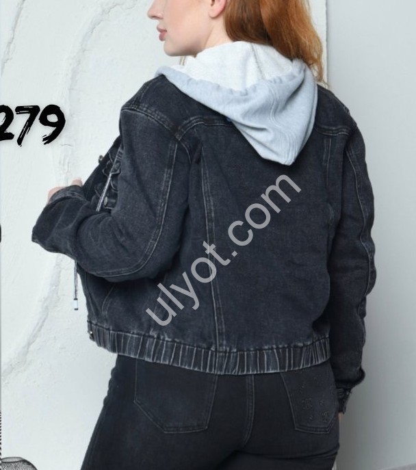 ДЖИНСОВАЯ КУРТКА LIANA  (XS-2XL) ГРАФИТ 279