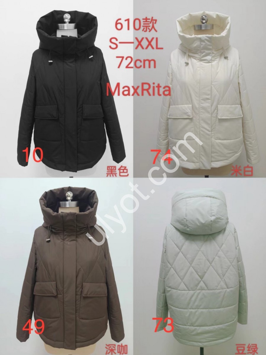 КУРТКА MAXRITA (S-2XL) ЧЕРНЫЙ 610-10