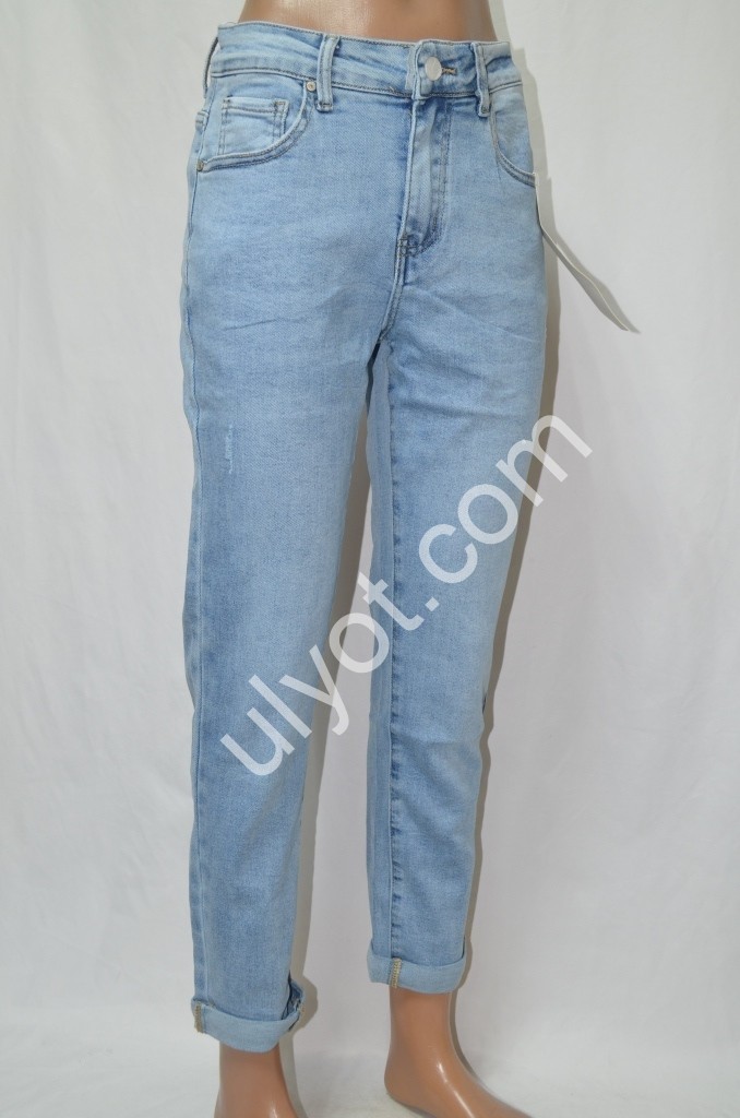 ДЖИНСЫ DENIM NEW (25-30) ГОЛУБОЙ 601