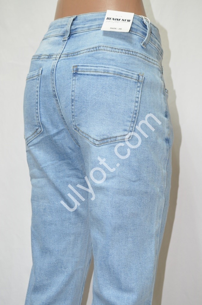 ДЖИНСЫ DENIM NEW (25-30) ГОЛУБОЙ 601