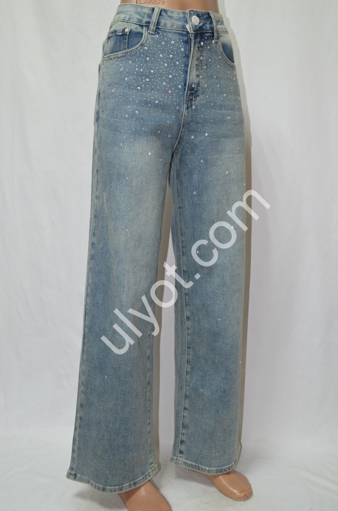 ДЖИНСЫ DENIM NEW (25-30) Т.ГОЛУБОЙ 572