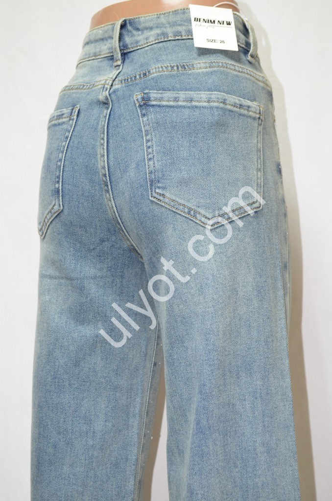 ДЖИНСЫ DENIM NEW (25-30) Т.ГОЛУБОЙ 572