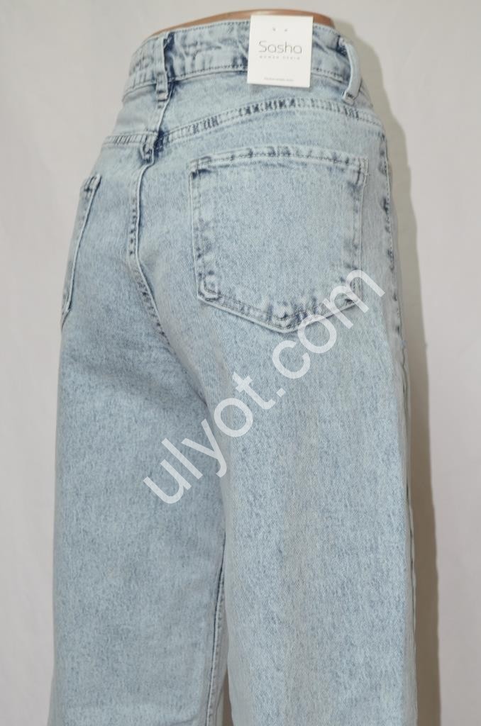ДЖИНСЫ SASHA (26-31) СВ.ГОЛУБОЙ 971