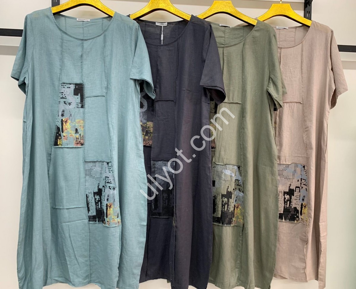 ПЛАТЬЕ (3XL-6XL) ФИСТАШКА 10797