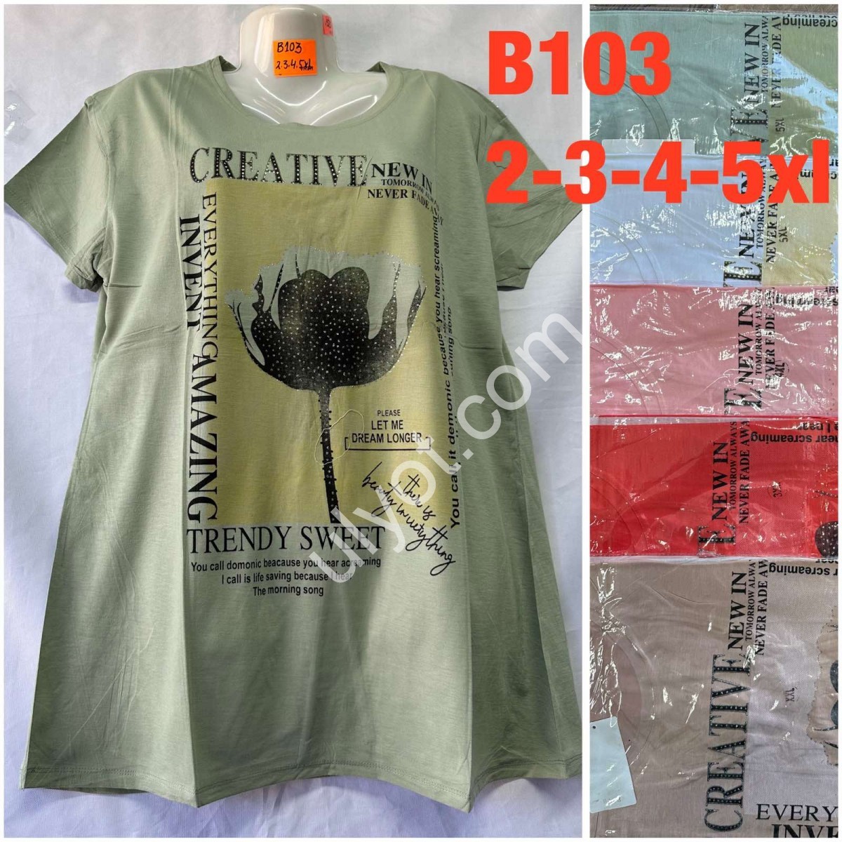 ФУТБОЛКА (2-5XL) Т-БІЖ B103
