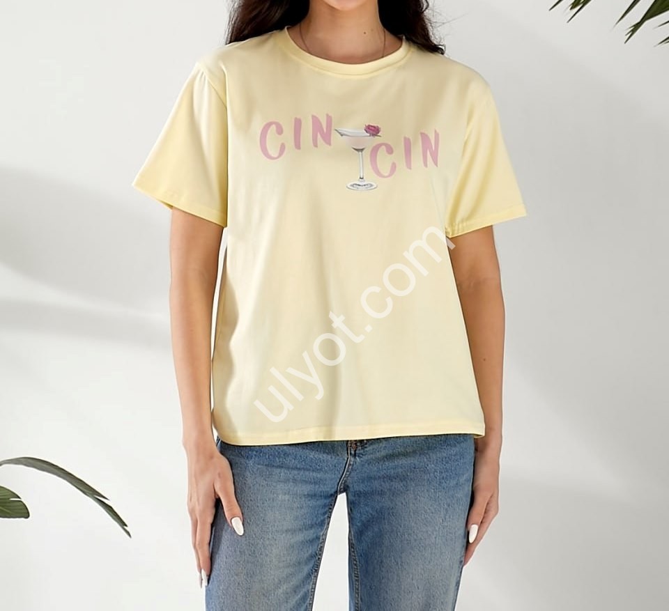 ФУТБОЛКА CIN-CIN (ONE SIZE 42-46) ЖЕЛТЫЙ 779
