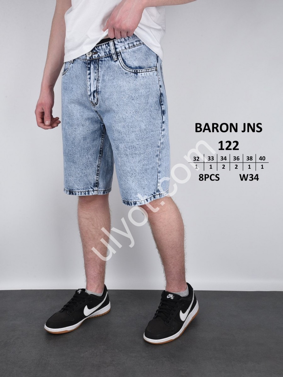 ШОРТЫ BARON (32-40) ГОЛУБОЙ 122