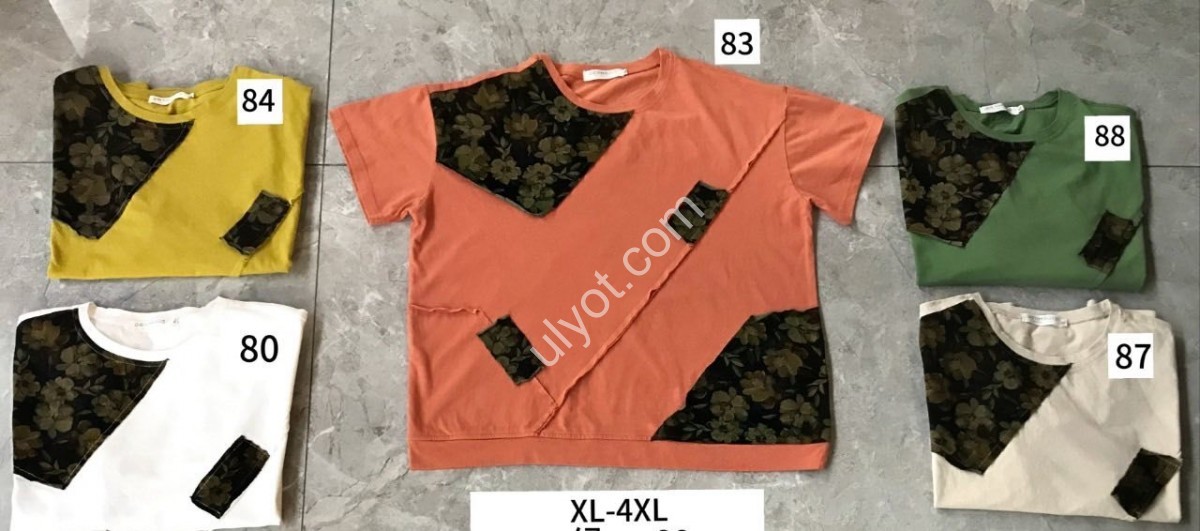 ФУТБОЛКА НАШИВКА (XL-4XL) МИКС BG102