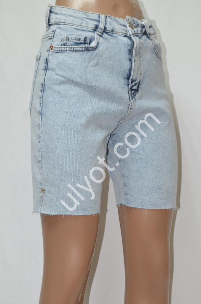 ШОРТИ MIELE WOMAN (34-40) З РОЗРІЗАМИ/ БЛАКИТНОЮ 263