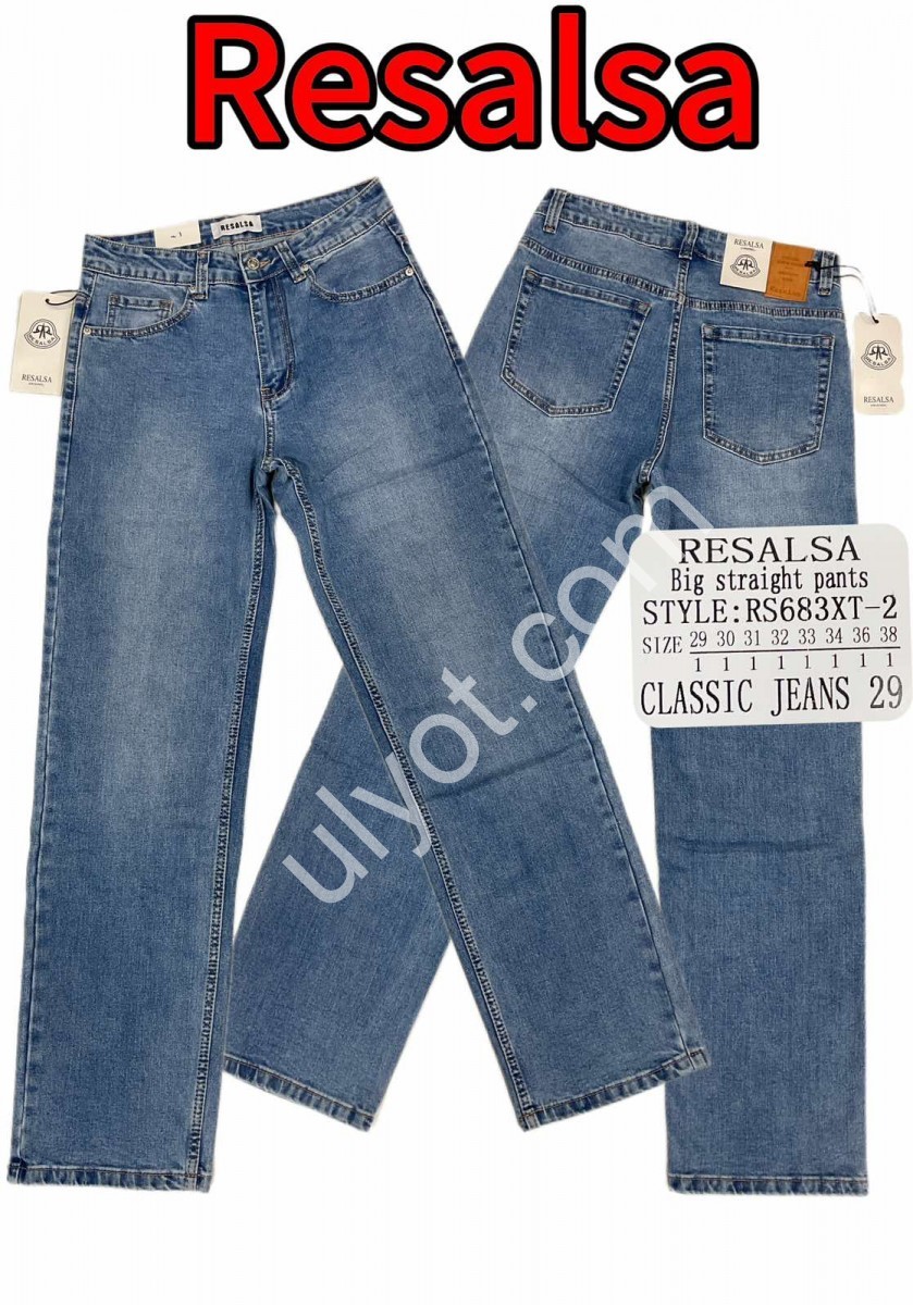 ДЖИНСИ RESALSA (29-38) СИНІЙ RS683XT-2
