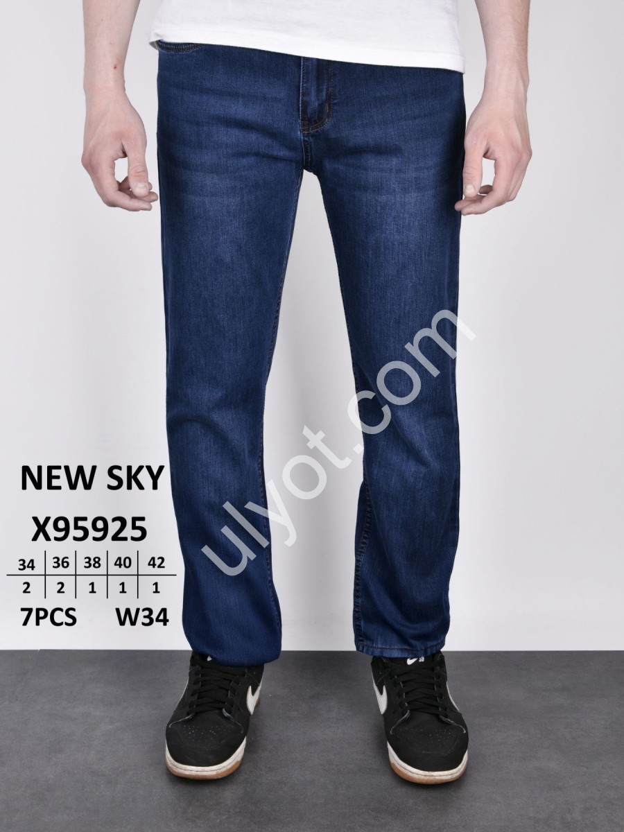ДЖИНСИ NEW SKY (34-42) Т.СИНІЙ 95925