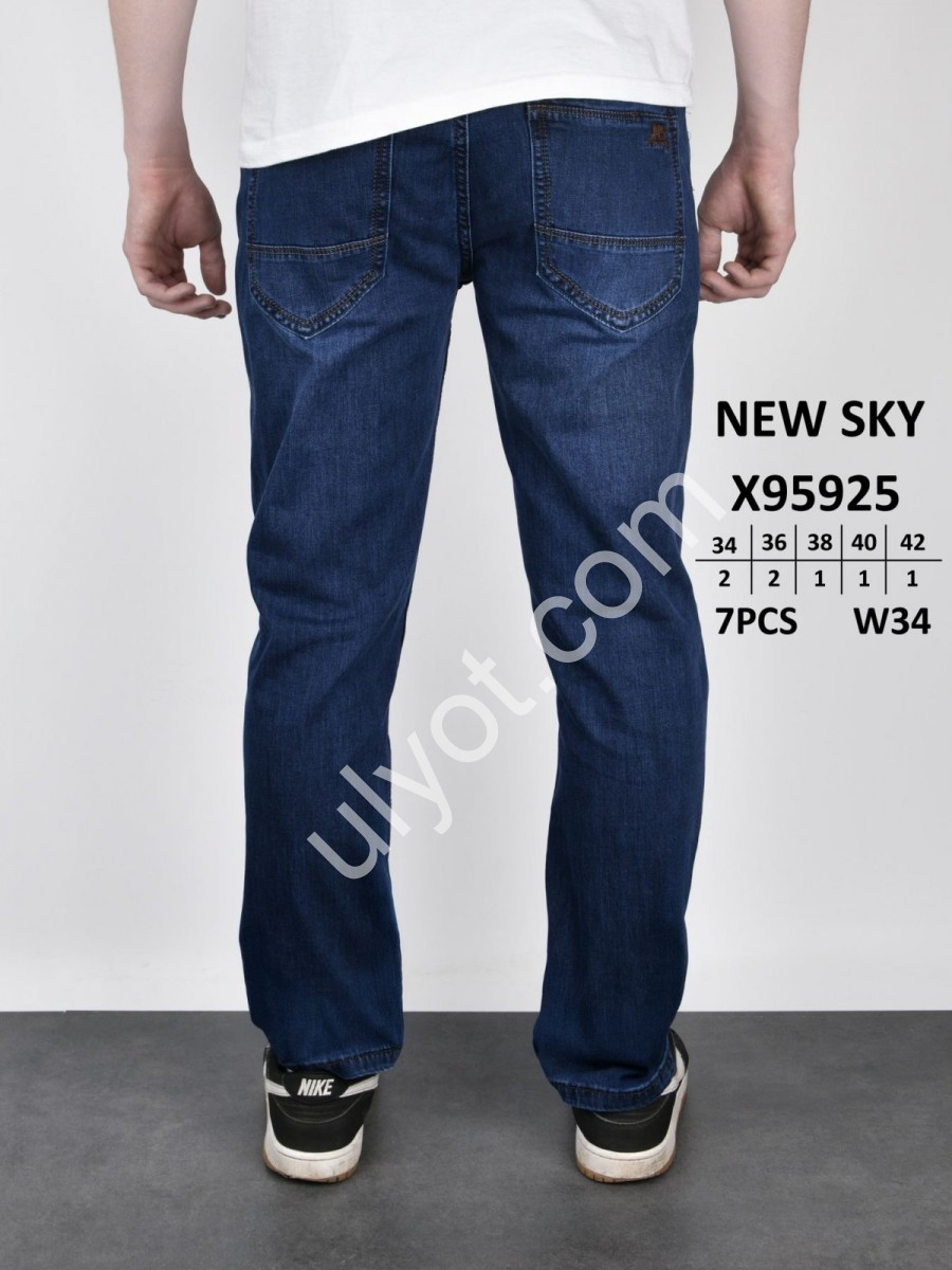 ДЖИНСИ NEW SKY (34-42) Т.СИНІЙ 95925