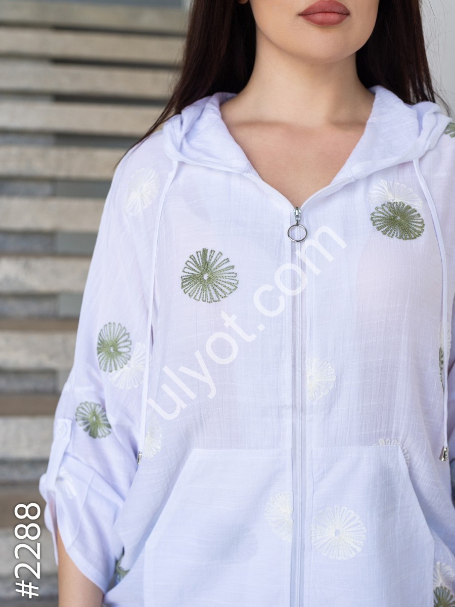 Сорочка (XL-4XL) БІЛИЙ ВИШИВКА 2288