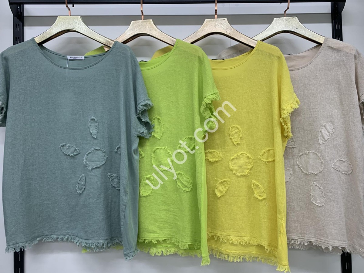 ФУТБОЛКА (3XL-6XL) САЛАТОВИЙ 7589