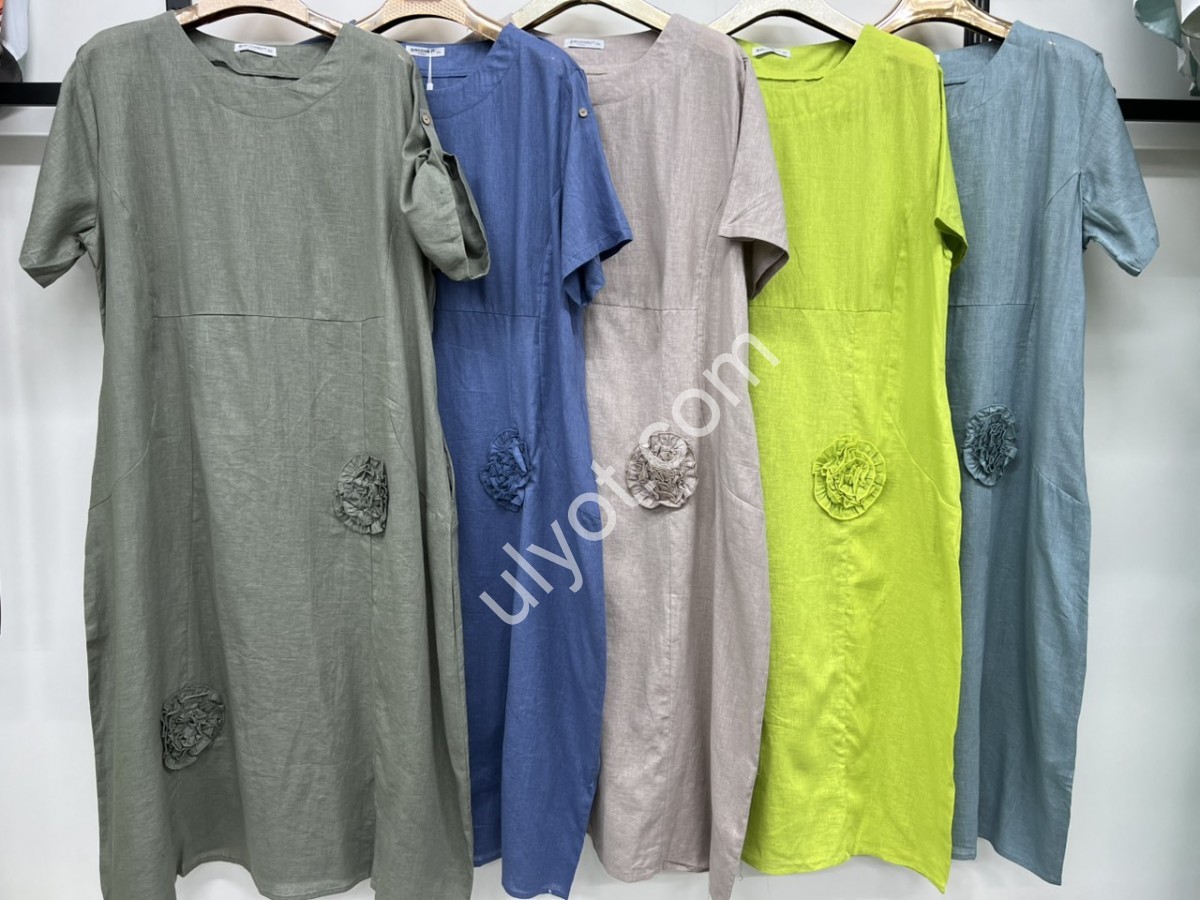 СУКНЯ (3XL-6XL) Т.СИНІЙ 10806
