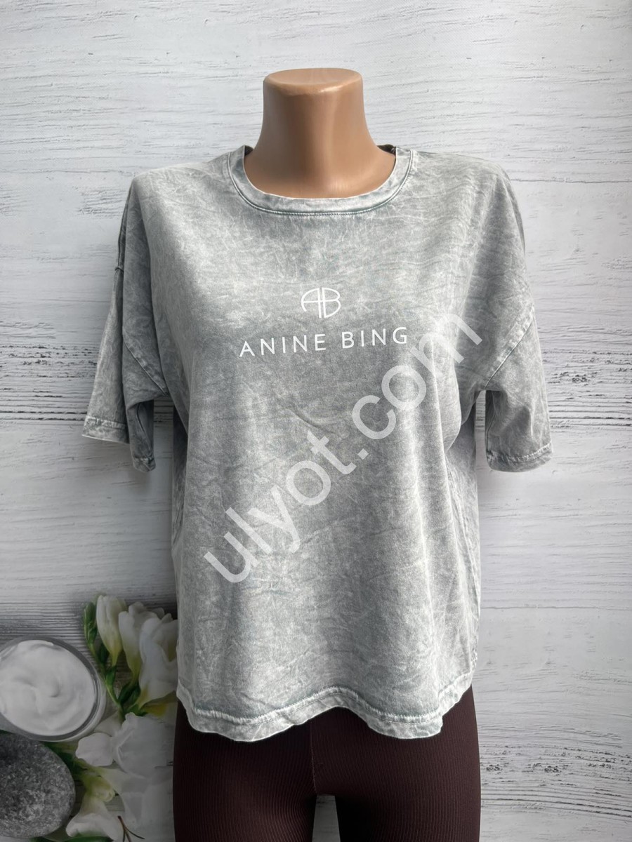 ФУТБОЛКА AB (OVER SIZE) СВ.СЕРЫЙ 