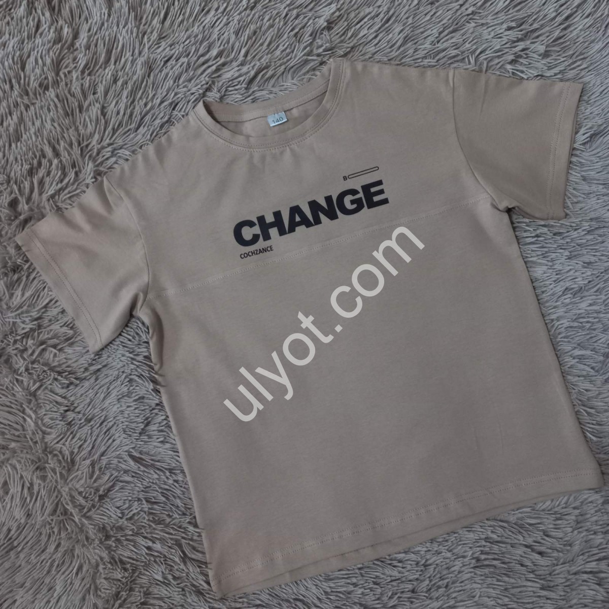 ФУТБОЛКА CHANGE (140-176 СМ) МОЛОЧНИЙ