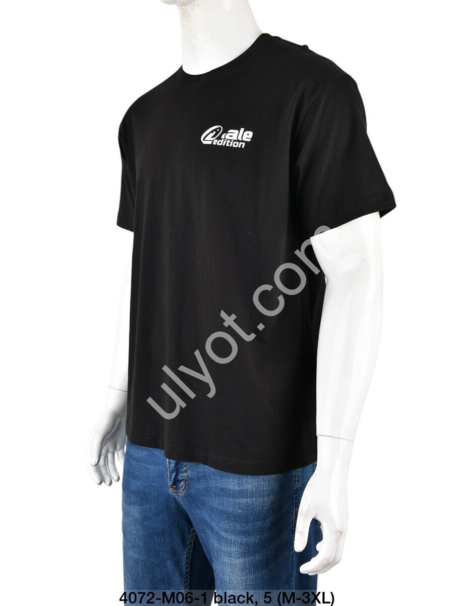 ФУТБОЛКА ALE-3 (M-3XL) ЧЕРНЫЙ 4072