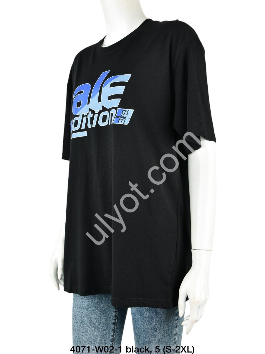 ФУТБОЛКА ALE-1 (S-2XL) ЧЕРНЫЙ 4071