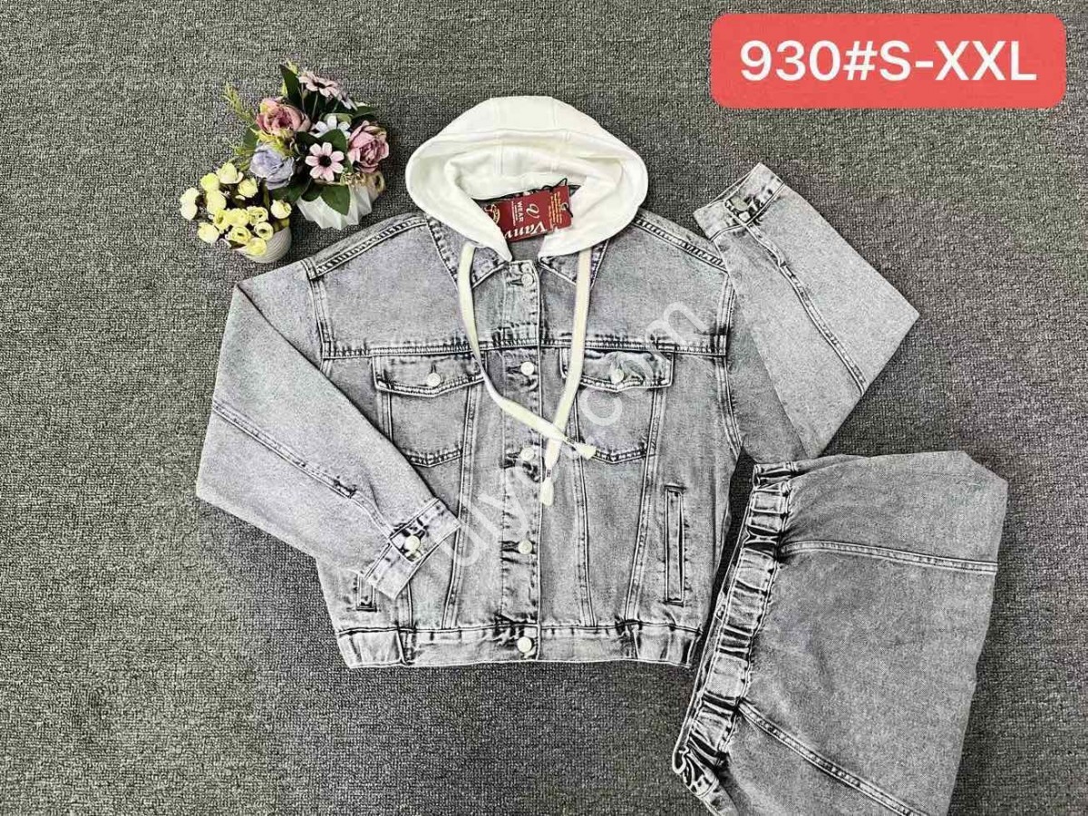 КУРТКА (S-2XL) СВ.СЕРЫЙ 930