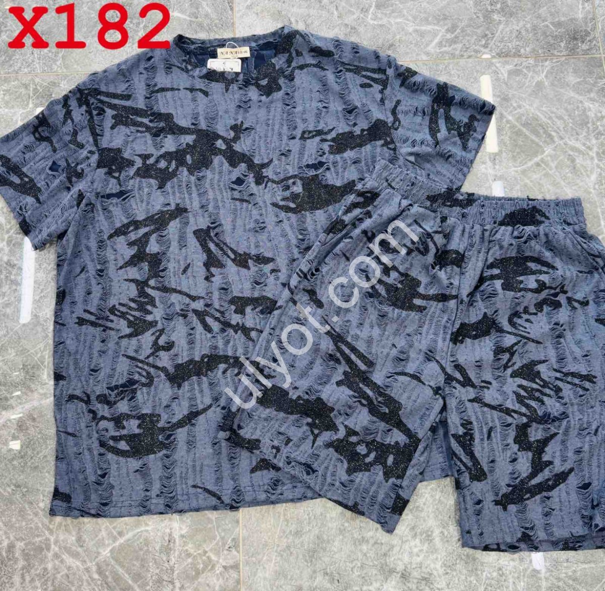 ЖІНОЧИЙ КОСТЮМ (42-48) Т.СИНІЙ X182