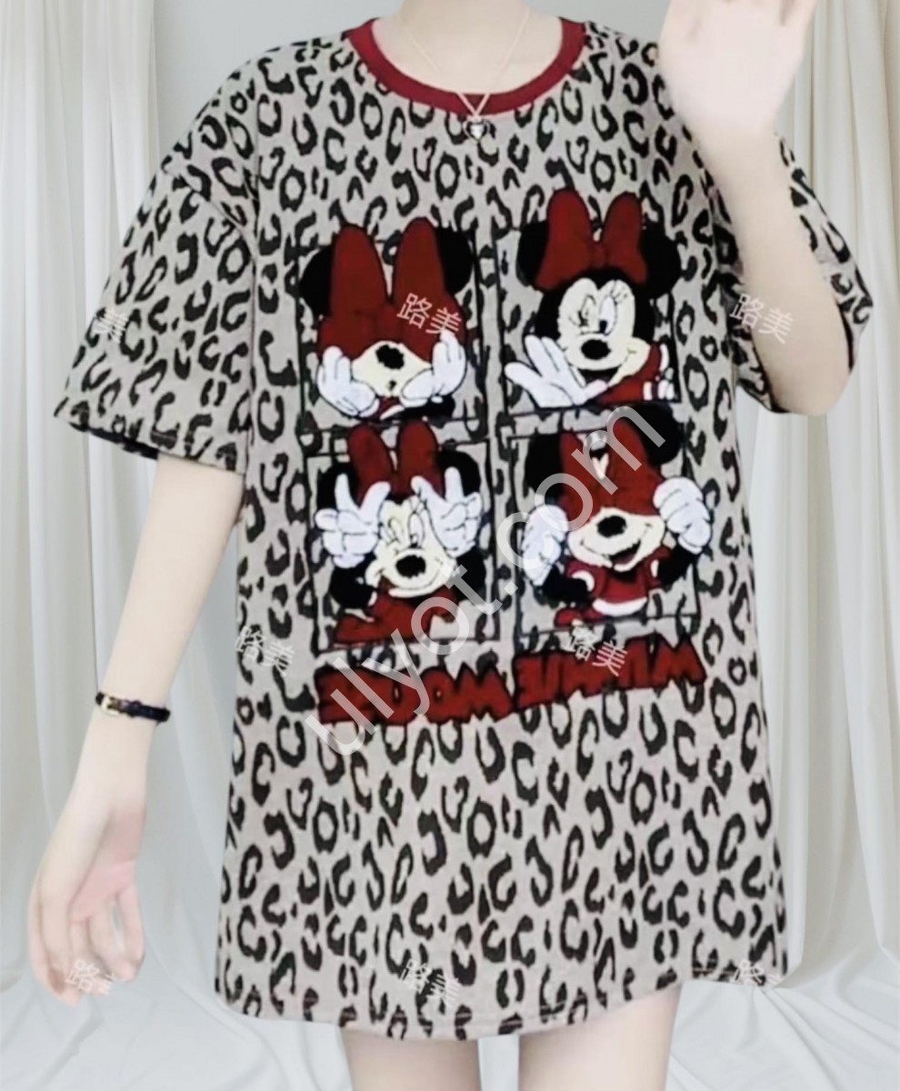 ФУТБОЛКА МИККИ (ONE SIZE 48/56) СВ.СЕРЫЙ ЛЕО 108