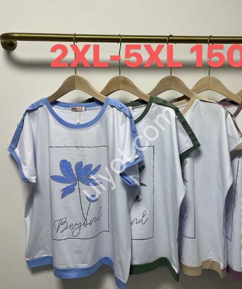 ФУТБОЛКА (2XL-5XL) БІЖОВИЙ 1507