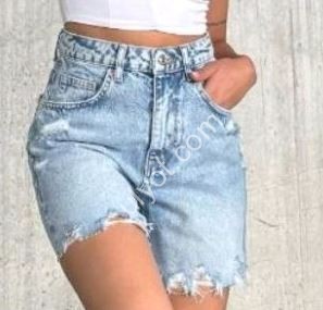 ШОРТЫ WOMAN DENIM (34-40) ГОЛУБОЙ 1275