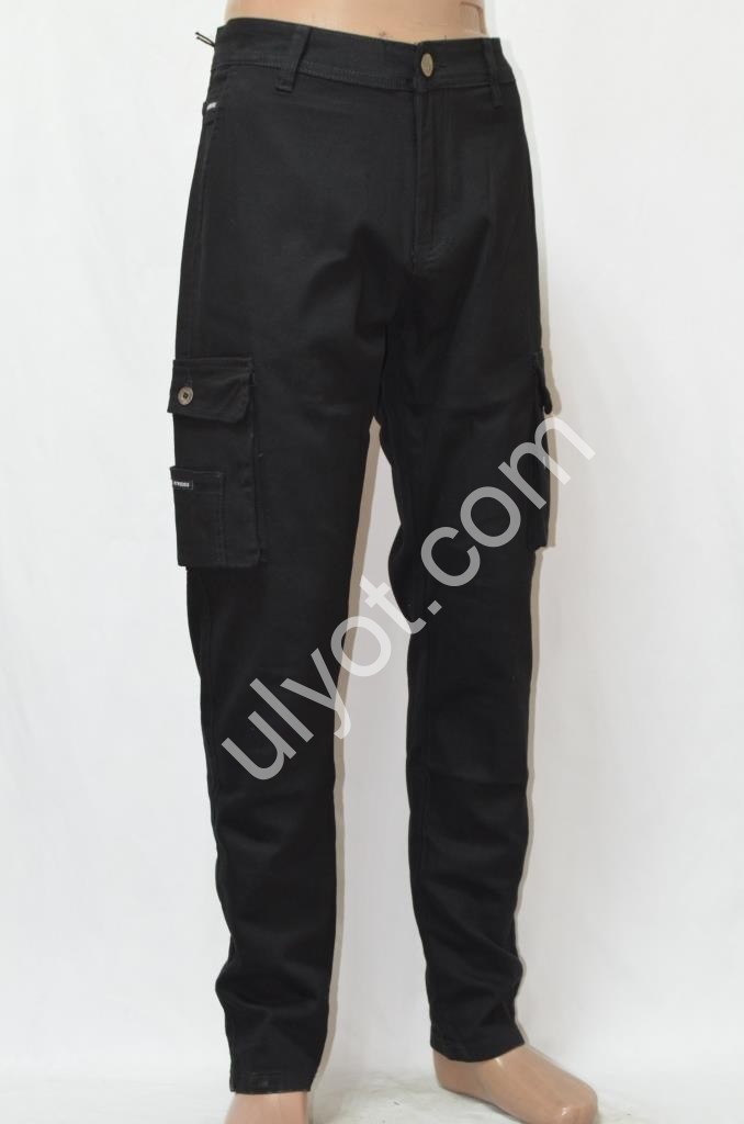 ДЖИНСЫ RTROOSS (30-38) ЧЕРНЫЙ 8086
