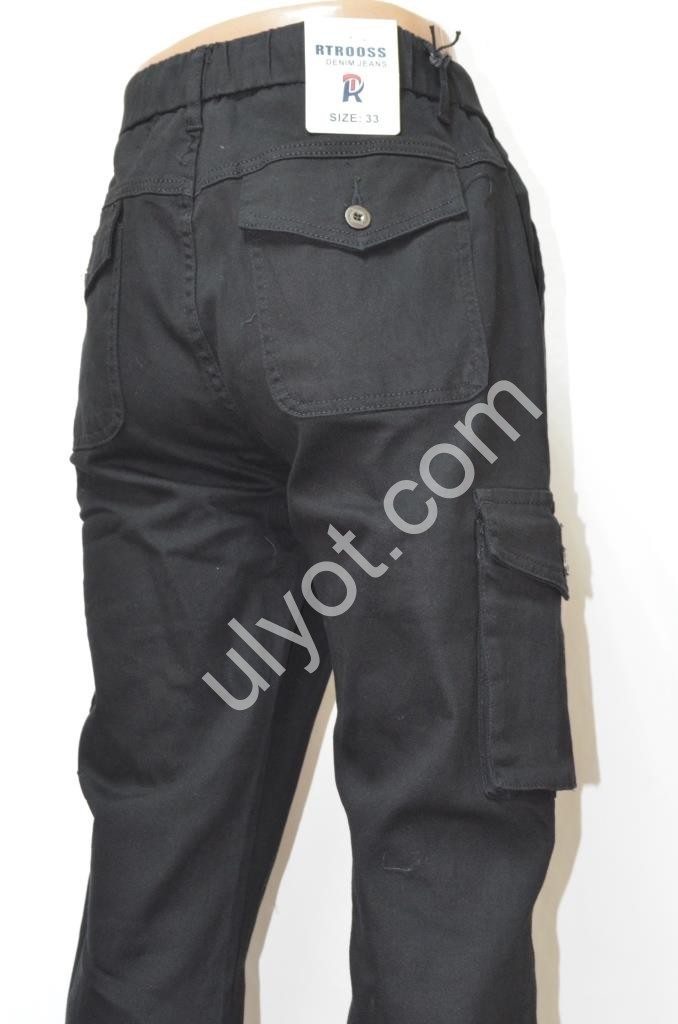 ДЖИНСЫ RTROOSS (32-36) ЧЕРНЫЙ 8079