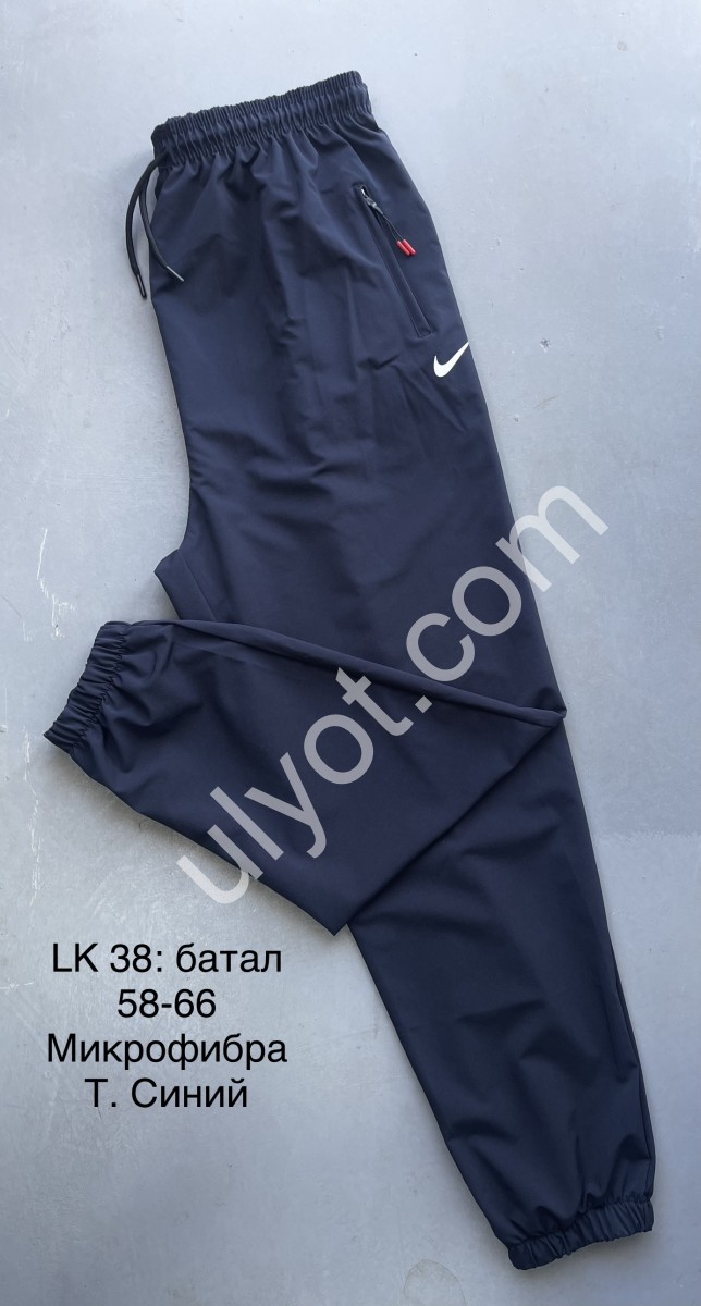 СПОРТ.ШТАНИ N02 (58-66) МАНЖЕТ Т.СИНІЙ LK38