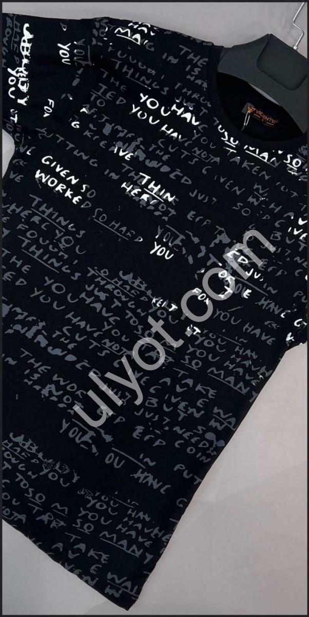 ФУТБОЛКА (2XL-6XL) ЧОРНИЙ 1101