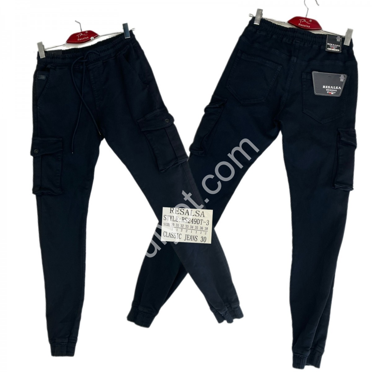 ДЖИНСИ RESALSA (30-38) ЧОРНИЙ RS249