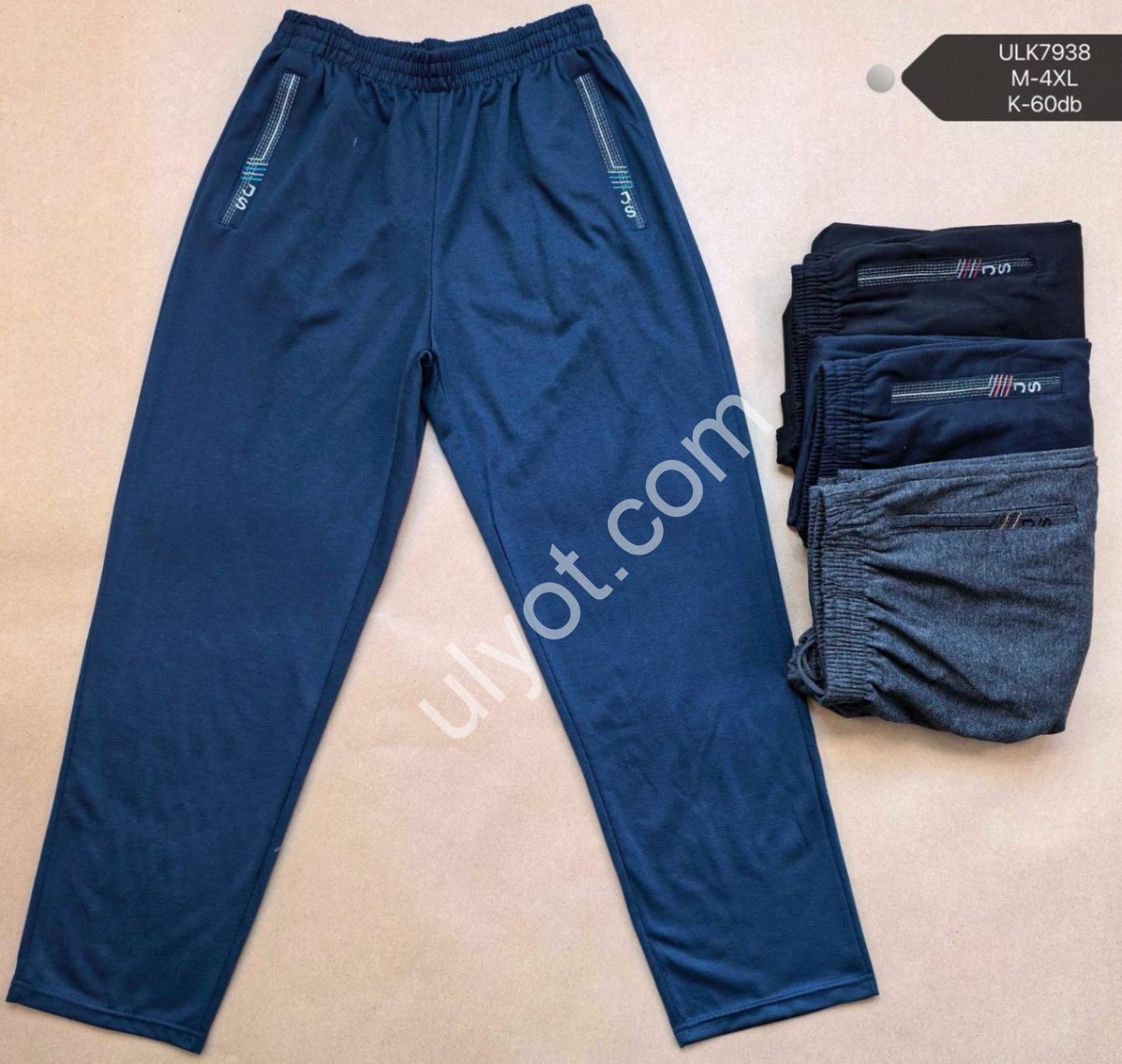 СПОРТ.ШТАНЫ (M-4XL) ПРЯМЫЕ МИКС 7938