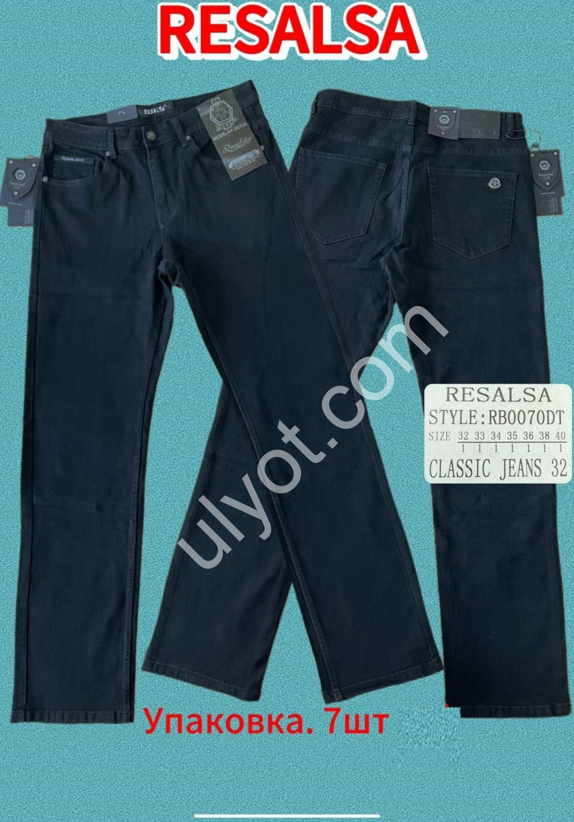 ДЖИНСИ RESALSA (32-40) ЧОРНИЙ RS0070